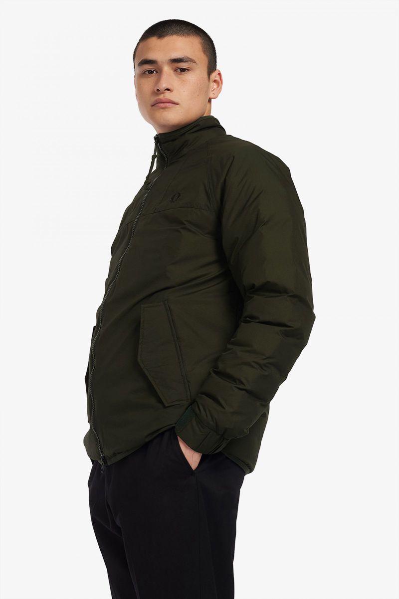 Green Fred Perry Insulated Zip-Through Men\'s Jackets | PH 1196HAPK